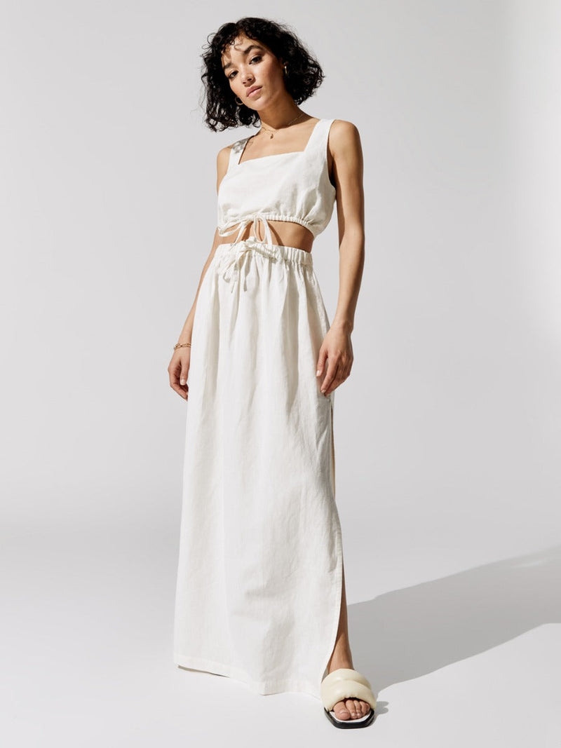Linen Skirt - Off White