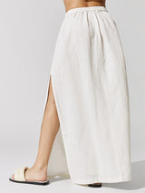 Linen Skirt - Off White
