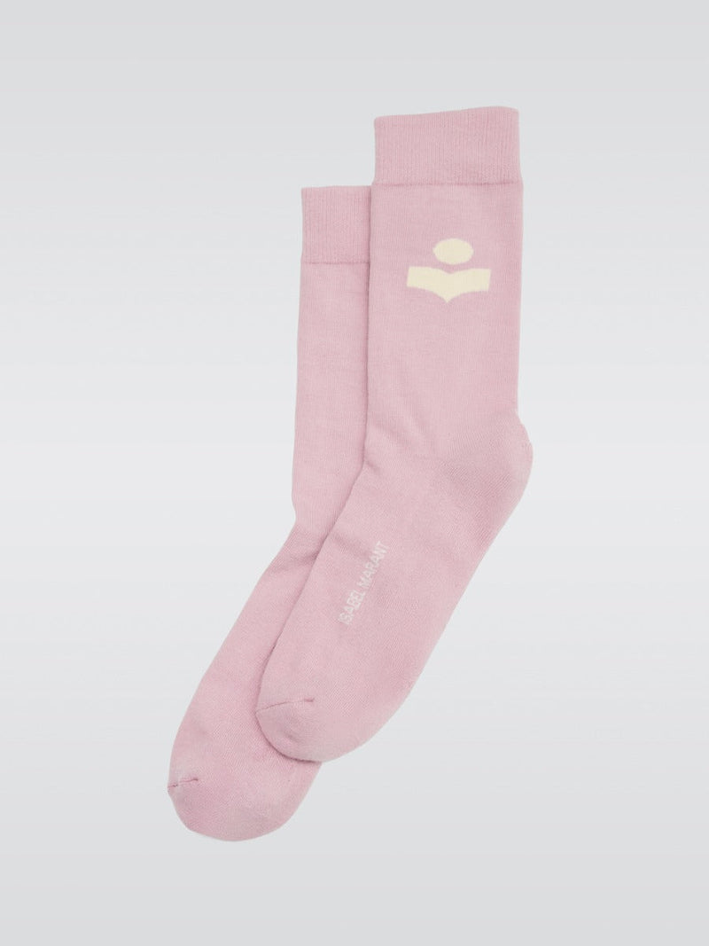 Siloki Logo Socks - Pink Rose