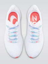 Air Zoom Pegasus 37 Sneaker - White/Multi-Color-Bright Mango