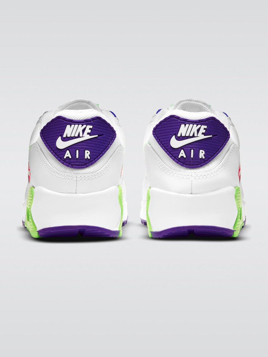 air max 90 white purple green