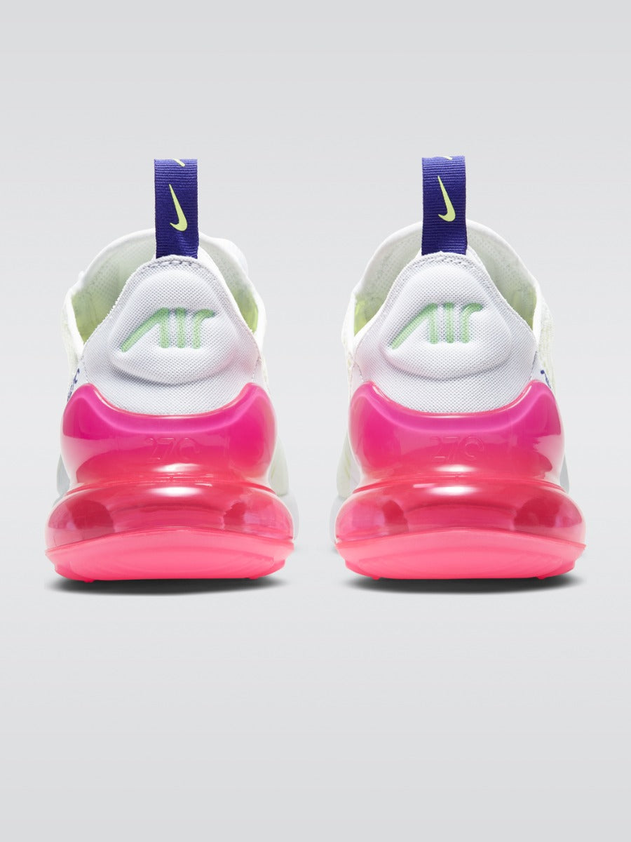 nike air max 270 white volt pink blast indigo