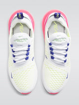 W Air Max 270 - White/Volt-Pink Blast-Indigo Burst