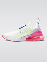 W Air Max 270 - White/Volt-Pink Blast-Indigo Burst