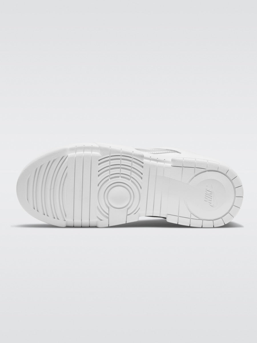 Dunk Low Disrupt Sneaker - White/Metallic Silver-Black