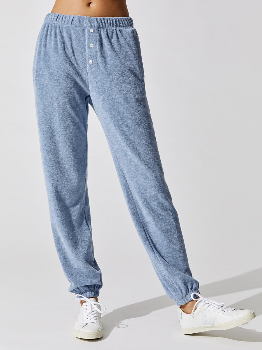 Terry Henley Sweatpant - Denim