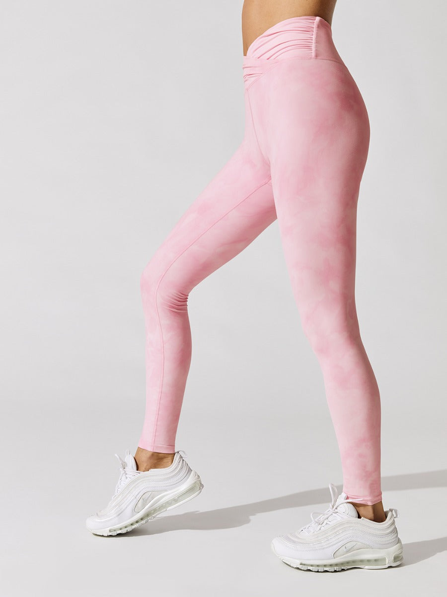 Eagle Pose Legging - Pink Tie Dye – Carbon38