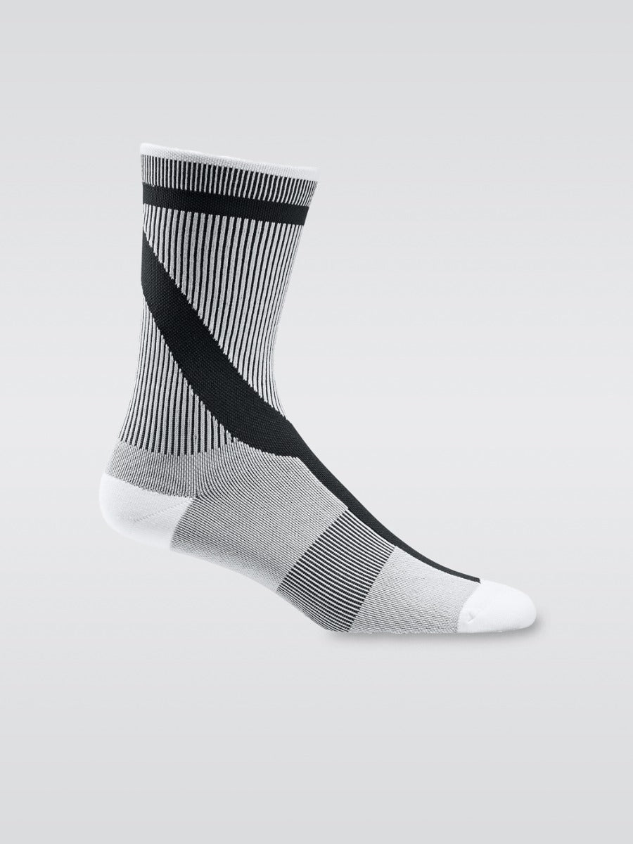 Asmc Crew Socks - White/Black/White