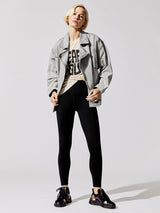 Noumi Oversized Denim Jacket - Smoke Grey