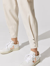 Borcie Paper Bag Waist Pants - Ecru