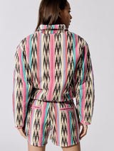 Iaustey Ikat Padded Jacket - Ecru