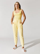 Niya Terry Sweatshirt Track Pant - Lemon