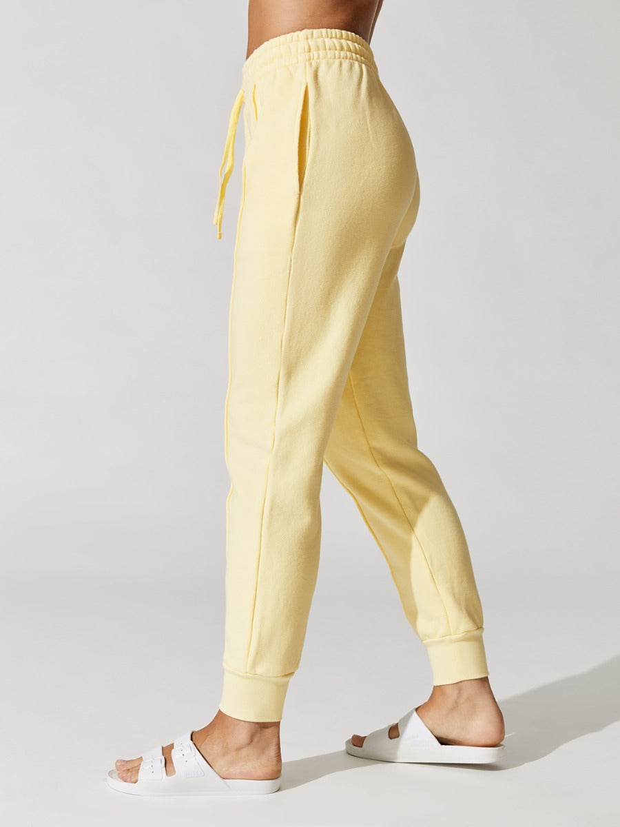 Niya Terry Sweatshirt Track Pant - Lemon