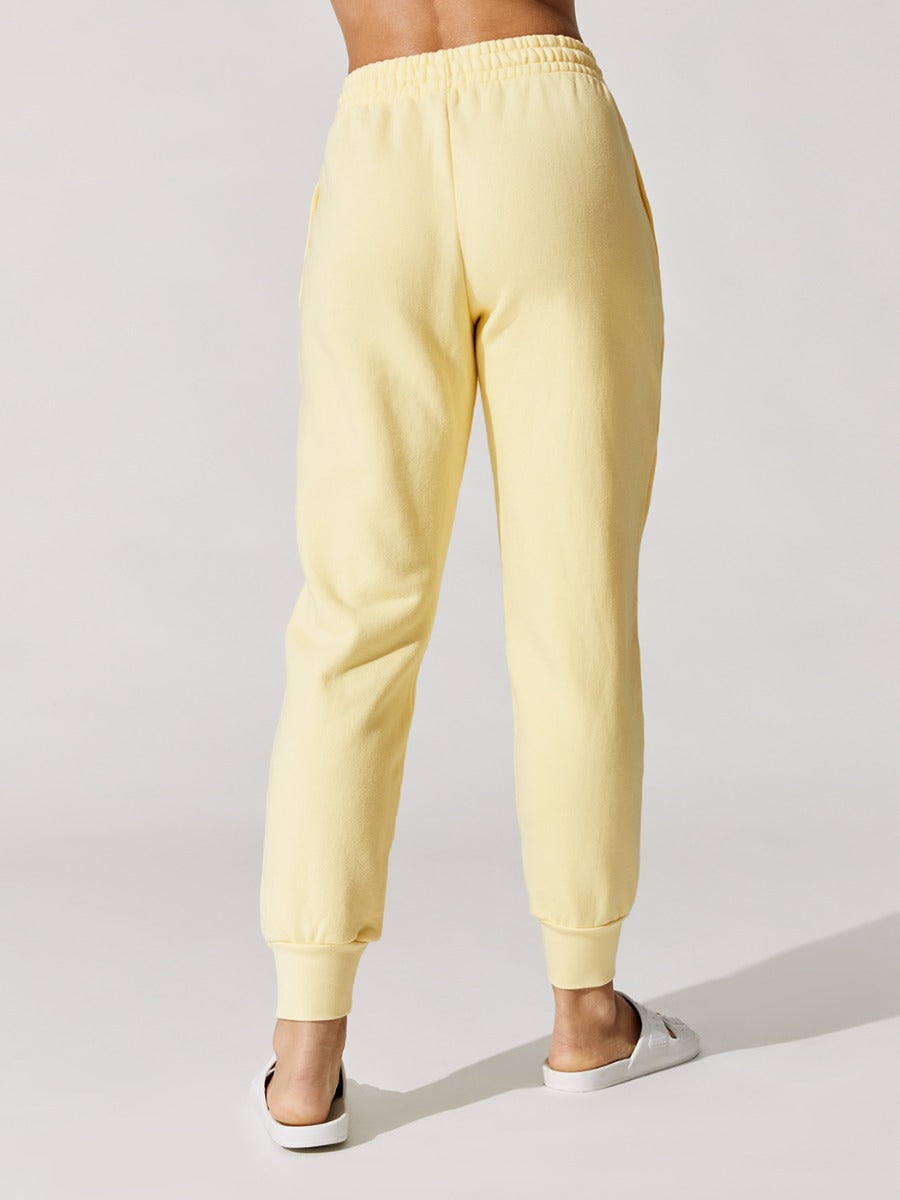 Niya Terry Sweatshirt Track Pant - Lemon