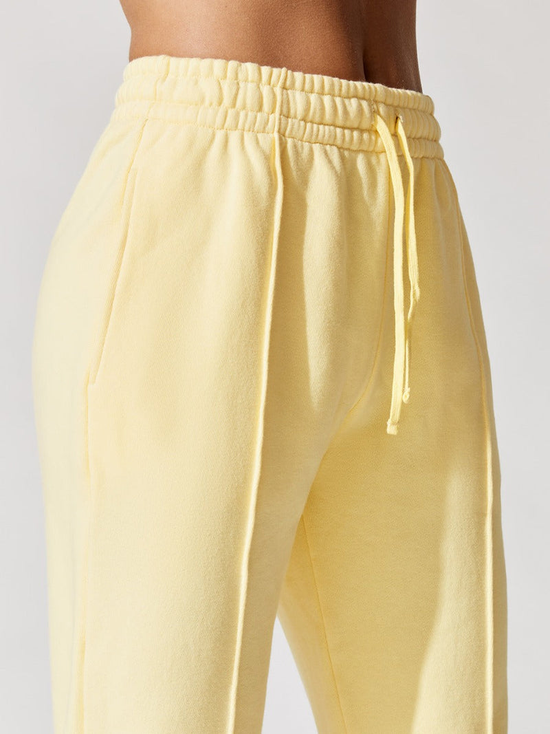 Niya Terry Sweatshirt Track Pant - Lemon