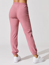 Summer Terry Sweatpant - Heather Pink