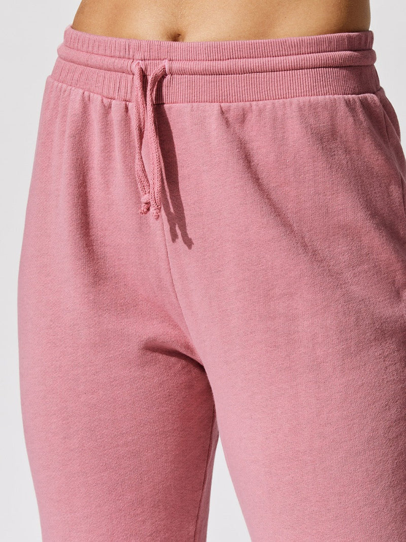 Summer Terry Sweatpant - Heather Pink