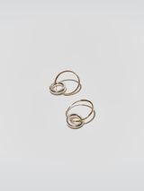 Infinity Hoop - 14 Kt Yellow Gold And Sterling Silver