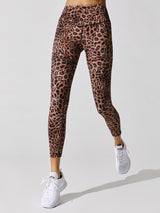 Leopard Valley 7/8 Legging - Rust