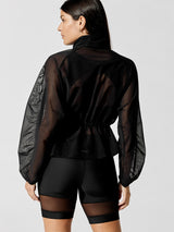 Aria Half Zip Jacket - Black