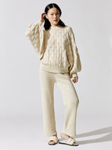 Lace Trousers - Ivory