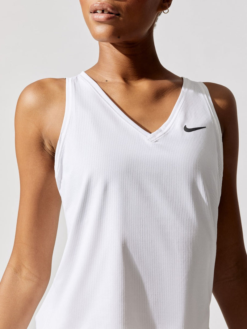 Court Dry-fit Victory Tank - White/Black
