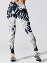 Maddox Tie Front Slim Tie-dye Sweats - Taupe Tie-Dye