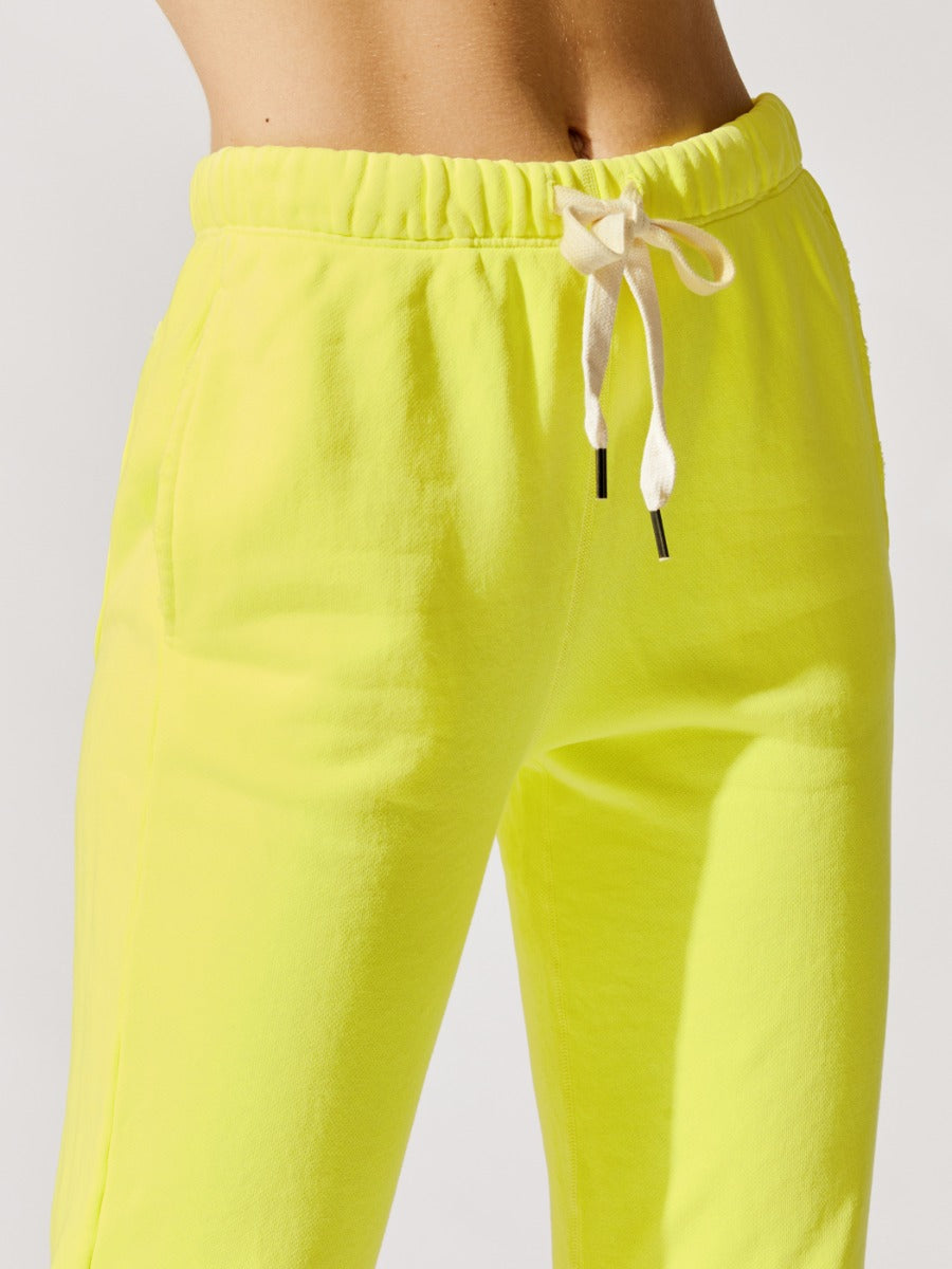 Isabell Old School Athletic Pant - Pigment Limearita