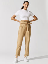 Abbot Kinney Paperbag Pant - Sand