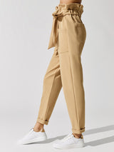 Abbot Kinney Paperbag Pant - Sand