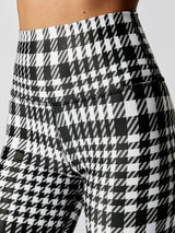 Houndstooth Biker Short - Black/White Houndstooth