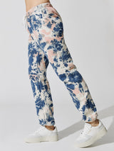 Tie Dye Gym Sweatpant - Blue/Pink