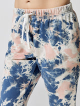 Tie Dye Gym Sweatpant - Blue/Pink