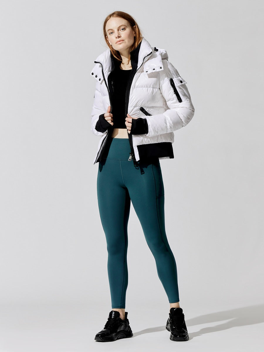 Bungalow Quilted Bomber Snow