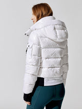 Bungalow Quilted Bomber - Snow