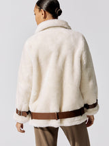 Colleen Jacket - 96000 Off White/Brown