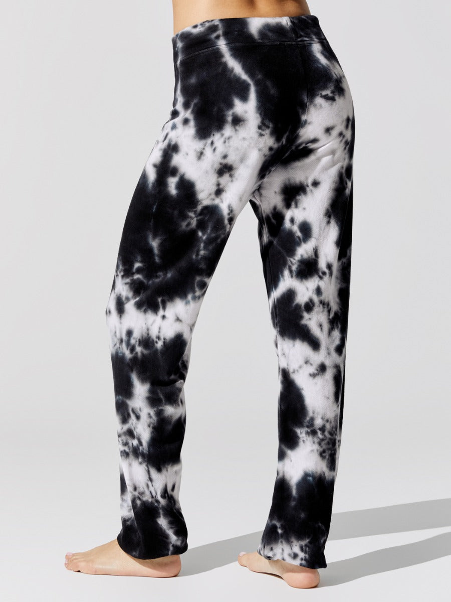 Sweatpants - Black/White Tie-Dye