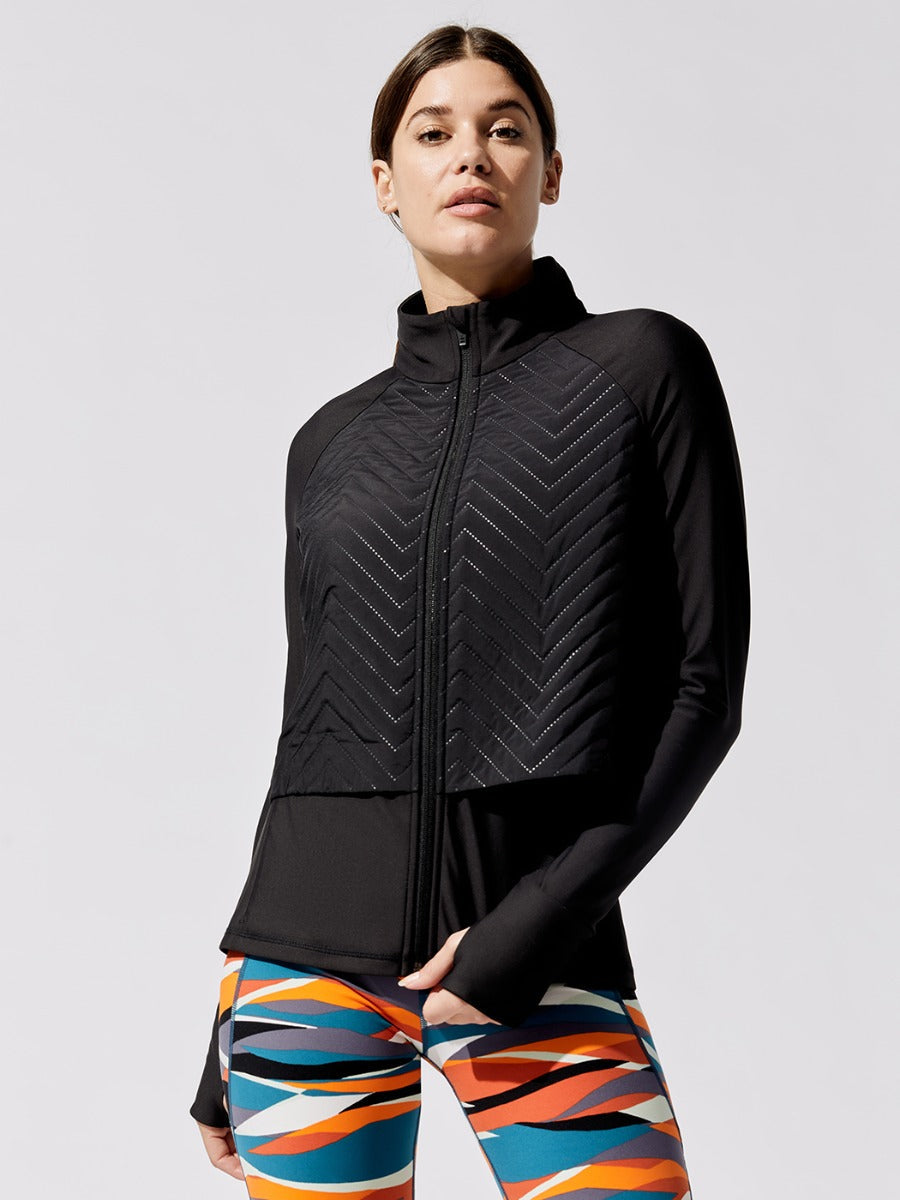 Fast Track Padded Running Jacket - Black