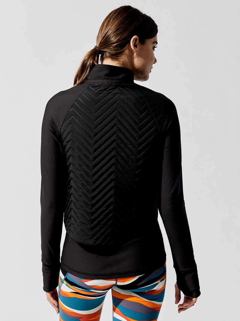 Fast Track Padded Running Jacket - Black